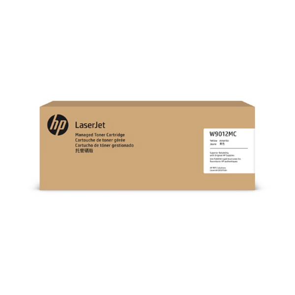HP (W9012MC) LaserJet Managed E85055dn High Yield Yellow Original LaserJet Contract Toner Cartridge (35000 Yield)