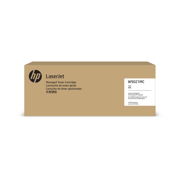 HP (W9021MC) Color LaserJet Managed E75245 Series High Yield Cyan Original LaserJet Contract Toner Cartridge (35000 Yield)