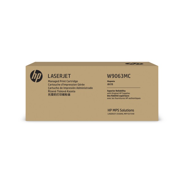 HP (W9063MC) Color LaserJet Managed E55040 MFP E57540 Managed M553 M577 Magenta Toner Cartridge (12200 Yield)