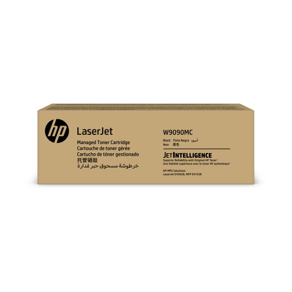 HP (W9090MC) LaserJet Managed E45028dn Color LaserJet Managed MFP E47528f Black Contract LaserJet Toner Cartridge (8600 Yield)
