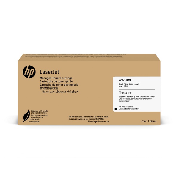 HP (W9260MC) X654 Ent SFP Black Managed LaserJet Toner Crtg (40000 Yield)