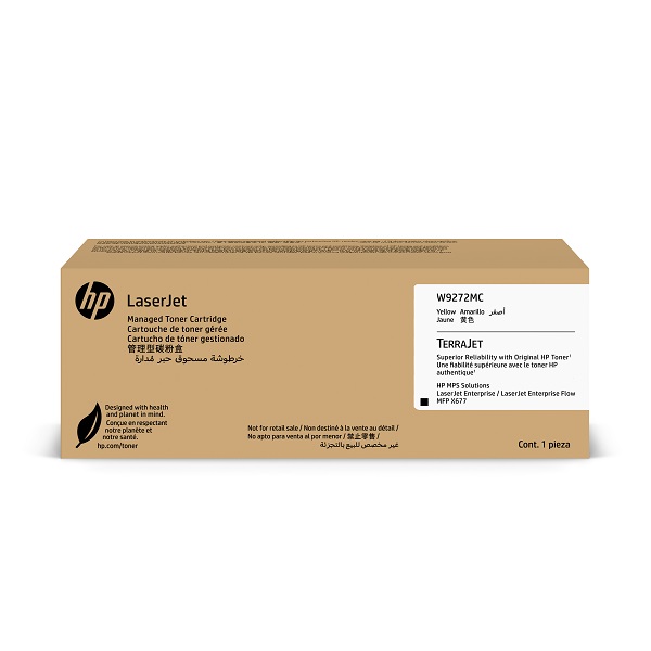 HP (W9272MC) X677 Ent MFP Yellow Managed LaserJet Toner Crtg (33000 Yield)