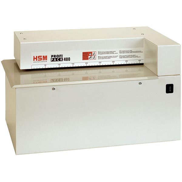 HSM ProfiPack 400 Tabletop Single-Layer Cardboard Converter (Shred Capacity: 1 Layer of Cardboard) (Throat: 16.3") (Motor: 1400W) (Power: 120V/60Hz)
