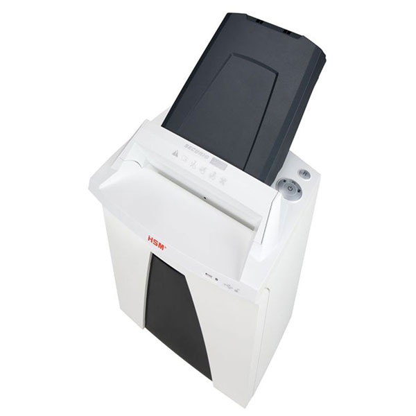 HSM Securio AF300 Micro Cut Shredder (Level 4) (Sheet Capacity: 300/11-13) (Shred Size: 1/16" x 9/16") (Throat: 9.5") (13 FPM) (Waste Capacity: 9 Gal) (Accepts: Staples/Paper Clips/Credit Cards)