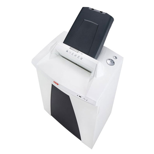 HSM Securio AF500c Cross Cut Shredder (Level 3) (Sheet Capacity: 500/17-19) (Shred Size: 3/16" x 1 1/8") (Throat: 12.2") (13 FPM) (Waste Cap: 21.7 Gal) (Accepts: Staples/Paper Clips/Credit Cards/CD)