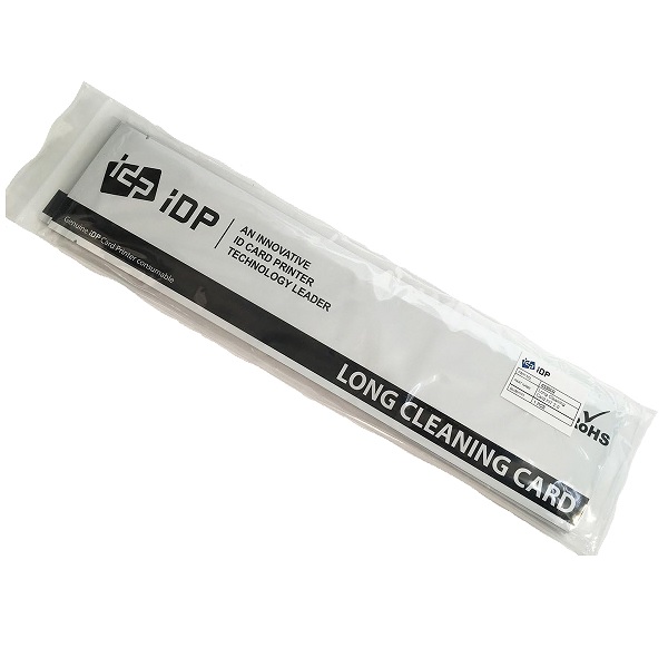 IDP Long Sleeve Cleaning Card Kit for Automatic Cleaning, 10 Cards