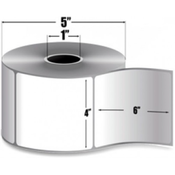 Intermec DuraTHERM III DT Label Paper (4" x 6") (1" Core) (5" Core) (Perforated) (Permanent Adhesive) (450/Roll) (8 Rolls/Ctn)