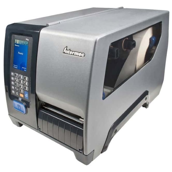 Intermec PM43 DT/TT Mono Desktop Label Printer Row Fixed Hanger Rewinder (128 MB) (110 V AC) (12 in/s) (203 dpi) (USB) (Ethernet) (Max Width 4.50") (3" Core) (8.38" Diam) (Touchscreen) (ES)