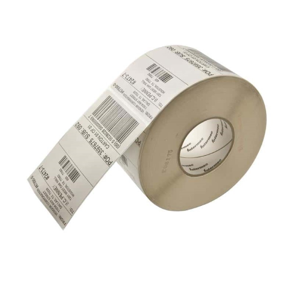 Intermec Light Durability Label Bundle ? DuratranTM II Thermal Transfer Paper Label (4" x 6.5") (Perforated) (905 Labels/Roll) (12 Rolls/Ctn) and TMX1500 Wax Ribbon (4 Ribbons)