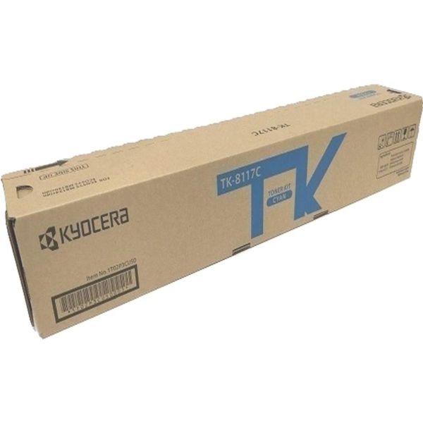 Kyocera (TK-8117C) ECOSYS M8124cidn, M8130cidn Cyan Toner Cartridge (6,000 Yield)