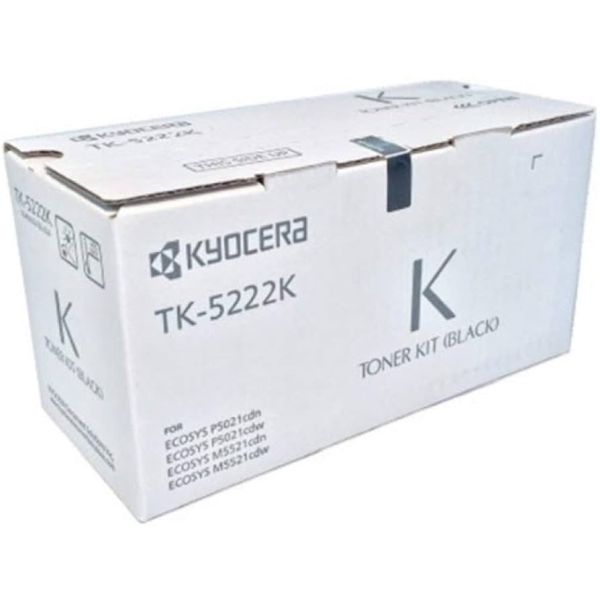 Kyocera (TK-5222K) P5021cdn, P5021cdw, M5521cdn, M5521cdw Black Toner Cartridge (1,200 Yield)