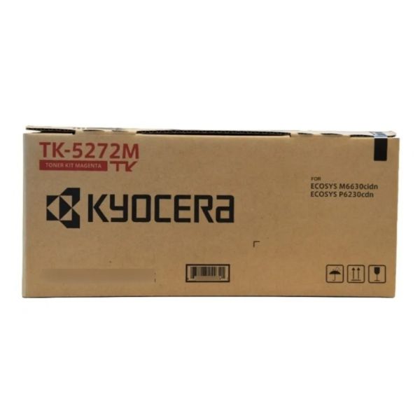 Kyocera (TK-5272M) ECOSYS M6630cidn, P6230cdn Magenta Toner Cartridge (6,000 Yield) (Includes Waste Toner Container)