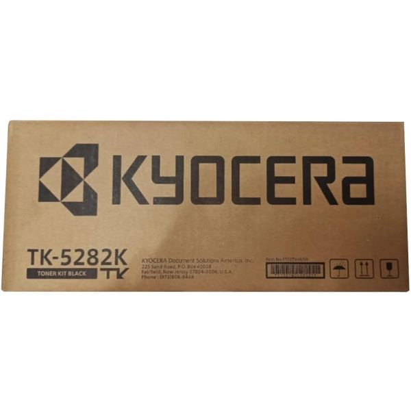 Kyocera (TK-5282K) ECOSYS M6235cidn, M6635cidn, P6235cdn Black Toner Cartridge (13,000 Yield) (Waste Toner Container Included)