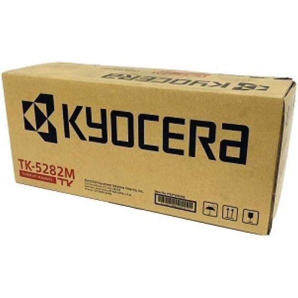 Kyocera (TK-5282M) ECOSYS M6235cidn, M6635cidn, P6235cdn Magenta Toner Cartridge (11,000 Yield) (Waste Toner Container Included)