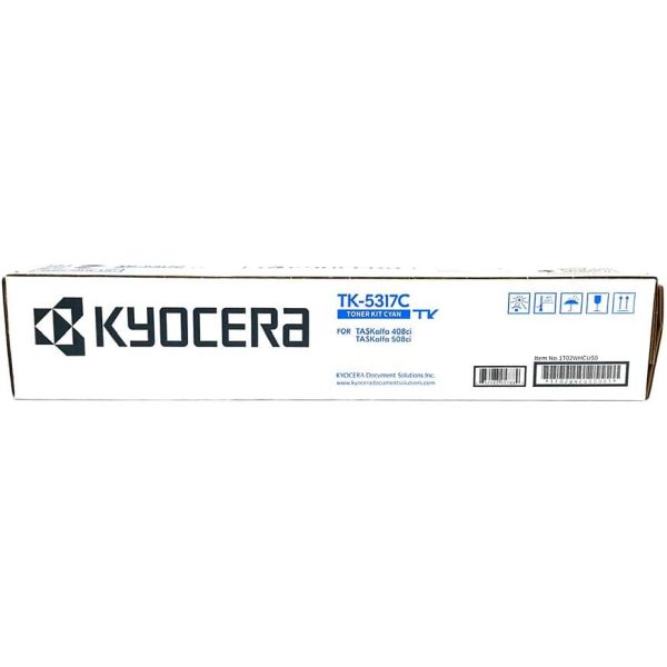 Kyocera (TK-5317C) TASKalfa 508ci, 408ci Cyan Toner Cartridge (18,000 Yield)