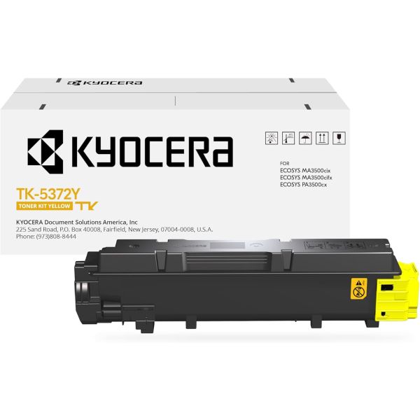 Kyocera (TK-5372Y) MA3500cix, MA3500cifx Yellow Toner Cartridge (5,000 Yield)