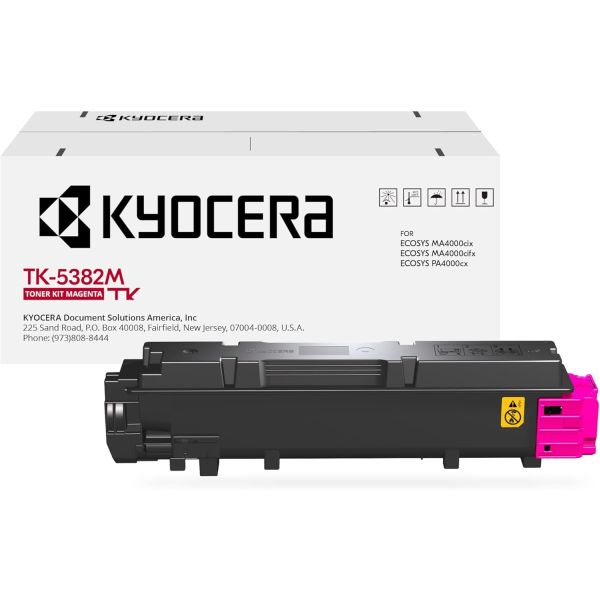 Kyocera (TK-5382M) MA4000cix, MA4000cifx Magenta Toner Cartridge (10,000 Yield)