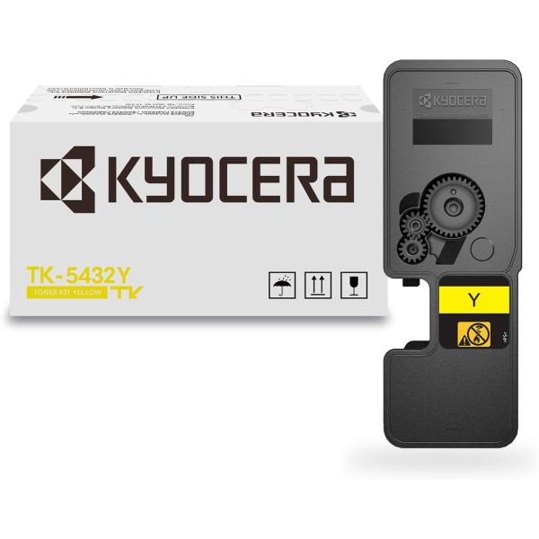 Kyocera (TK-5432Y) MA2100cwfx, PA2100cwx Yellow Toner Cartridge (1,250 Yield)