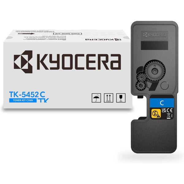 Kyocera (TK-5452C) MA2600cwfx, MA2600cwfx, MA2600cwx, PA2600cwx, PA2600cx Cyan Toner Cartridge (3,200 Yield)