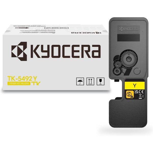 Kyocera (TK-5492Y) MA2101cwfx, MA2101cfx, PA2101cwx, PA2101cx Yellow Toner Cartridge (2,400 Yield)