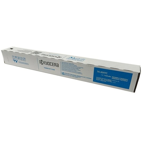 Kyocera (TK-8597C) MZ7001ci, MZ6001ci, MZ5001ci, MZ4001ci Cyan Toner Cartridge (24,000 Yield)
