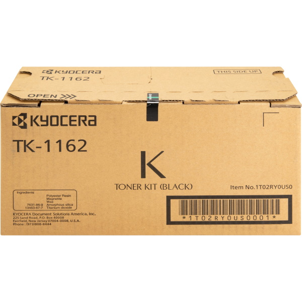 Kyocera (TK-1162) ECOSYS P2040dw Black Toner Cartridge (7,200 Yield)