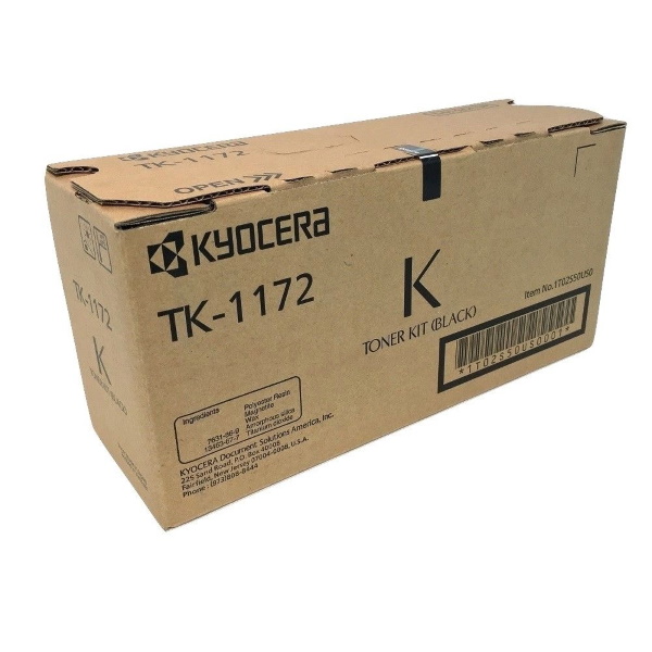 Kyocera (TK-1172) ECOSYS M2040dn, M2540dw, M2640idw Black Toner Cartridge (7,200 Yield)
