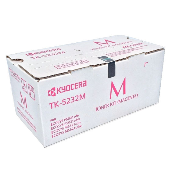 Kyocera (TK-5232M) ECOSYS M5521cdw, P5021cdw Magenta Toner Cartridge (2,200 Yield)
