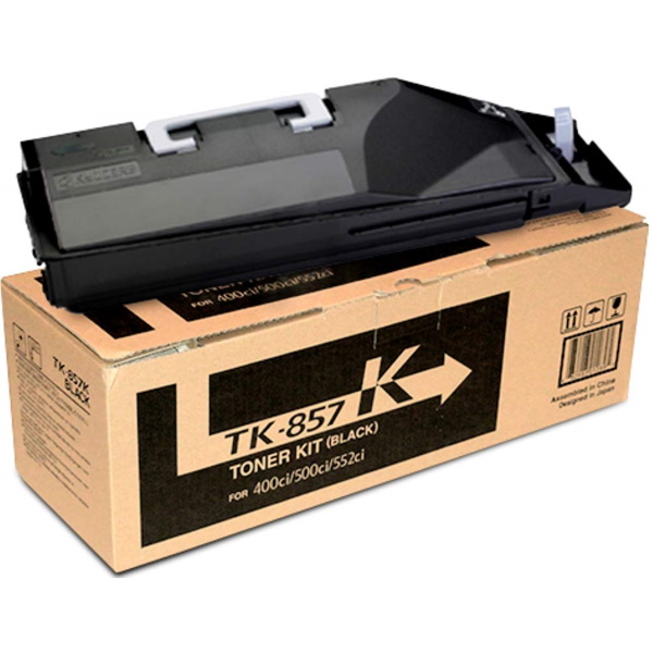 Kyocera (TK-857K) TASKalfa 400ci 500ci 552ci Black Toner Cartridge (25000 Yield)