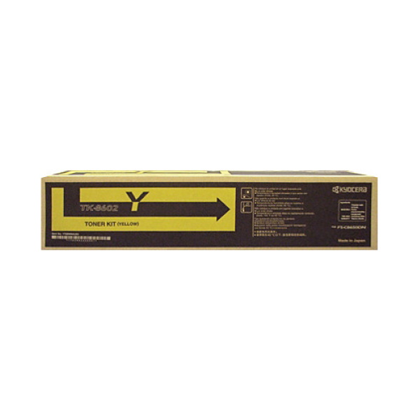 Kyocera (TK-8602Y) FS-C8650 Yellow Toner Cartridge (20000 Yield)