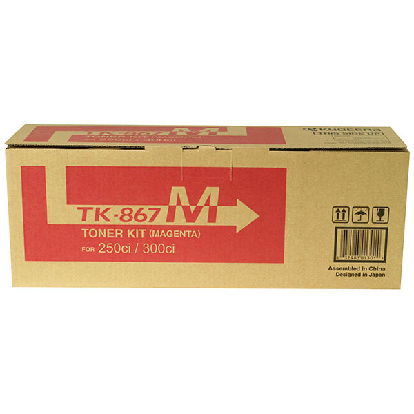 Kyocera (TK-867M) TASKalfa 250ci 300ci Magenta Toner Cartridge (12000 Yield)