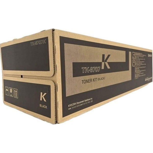 Kyocera (TK-8707K) TASKalfa 6550ci 7550ci Black Toner Cartridge (70000 Yield)