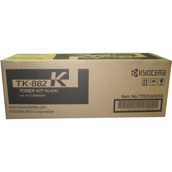 Kyocera (TK-882K) FS-C8500DN Black Toner Cartridge (25000 Yield)