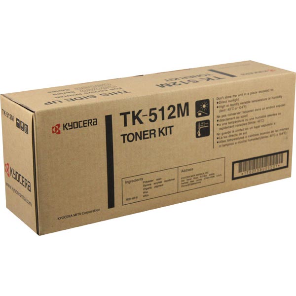 Kyocera (TK-512M) FS-C5020N C5025N C5030N Magenta Toner Cartridge (8000 Yield)