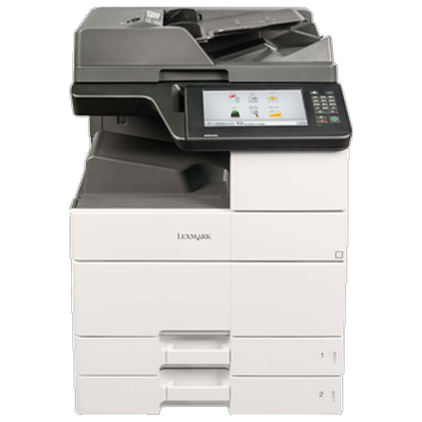 Lexmark MX910de Mono Laser MFP (45 ppm) (1 GB) (12" x 18") (1200 x 1200 dpi) (Duty Cycle 200000 Pages) (p/s/c/f) (Duplex) (USB) (Ethernet) (Touchscreen) (1150 Sheet Input Cap) (HW No Free Freight)