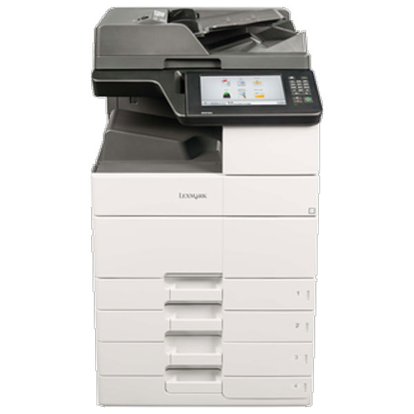 Lexmark MX911dte Mono Laser MFP (55 ppm) (1 GB) (12" x 18") (1200 x 1200 dpi) (Max Duty Cycle 300000 Pages) (p/s/c/f) (Duplex) (USB) (Ethernet) (Touchscreen) (2150 Sheet Input) (HW No Free Freight)