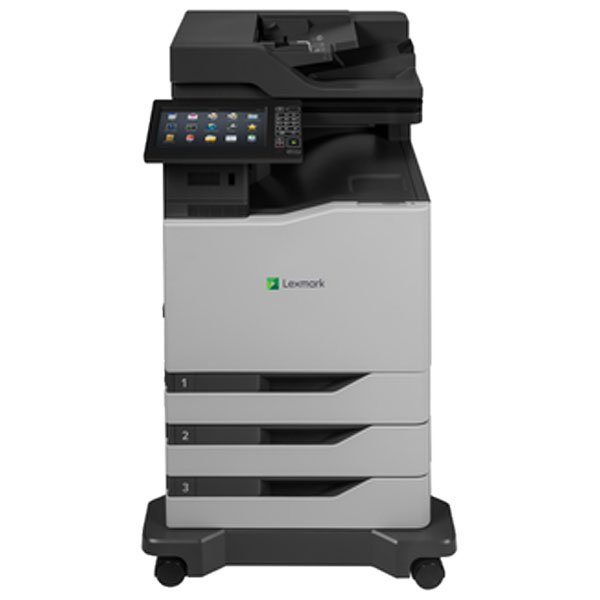 Lexmark CX860dte Color Laser MFP (60 ppm) (Duty Cycle 350000) (p/s/c/f) (Duplex) (USB) (Ethernet) (Touchscreen) (3 x 550 Sheet Input Tray) (100 Sheet MPT) (HW No Free Freight) (Direct Ship from Mfr)