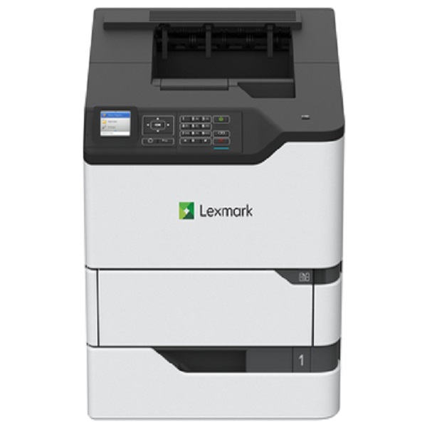 Lexmark MS821n Mono Laser Printer (55 ppm) (1 GHz) (512 MB) (1200 x 1200 dpi) (8.5" x 14") (Max Duty Cycle 250,000 Pages) (USB) (Ethernet) (550 Sheet Input Tray) (100 Sheet MPT) (Energy Star)