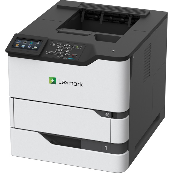 Lexmark MS826de Mono Laser Printer (70 ppm) (1 GHz) (1.2 GB) (Duplex) (350,000 Duty Cycle) (USB) (Ethernet) (550 Sheet Input) (100 MPT) (Touchscreen) (Energy Star)