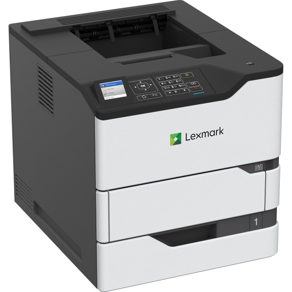 Lexmark MS725dvn Mono Laser Printer (55 ppm) (1000 MHz) (512 MB) (600 x 600 dpi) (Duplex) (300,000 Duty Cycle) (USB) (Ethernet) (550 Sheet Input) (100 MPT)