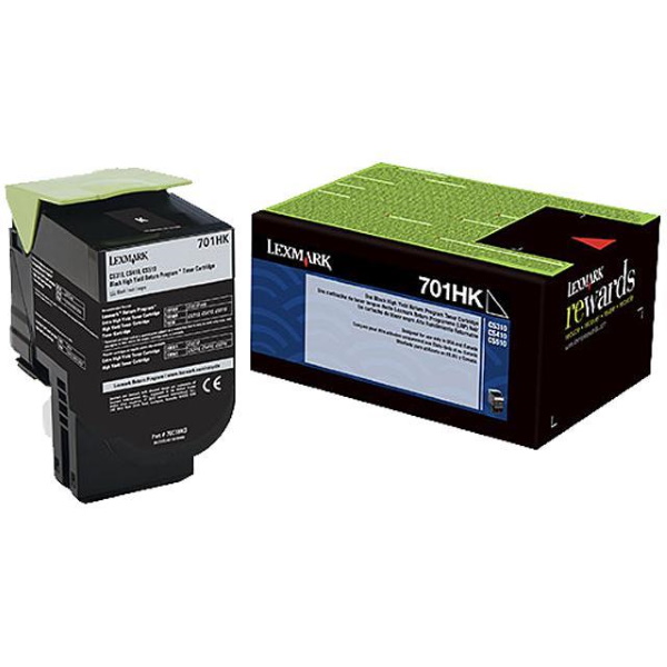 Lexmark (701HKE) CS310, CS410, CS510 High Yield Black Corporate Cartridge (4,000 Yield)