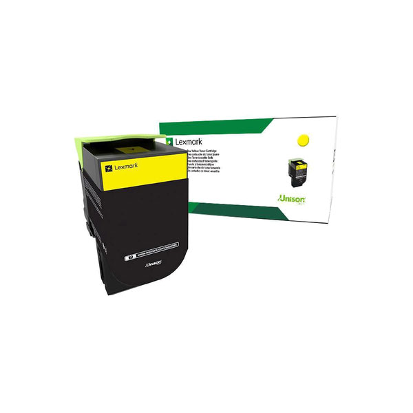 Lexmark CS310, CS410, CS510 High Yield Yellow Return Program Toner Cartridge for US Government (3,000 Yield) (TAA Compliant Version of 70C1HY0)
