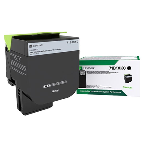 Lexmark CS517, CX517 Black Extra High Yield Return Program Toner Cartridge (8,000 Yield)