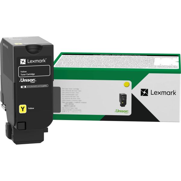 Lexmark CS730, CX730 Yellow High Yield Return Program Toner Cartridge (10,500 Yield)