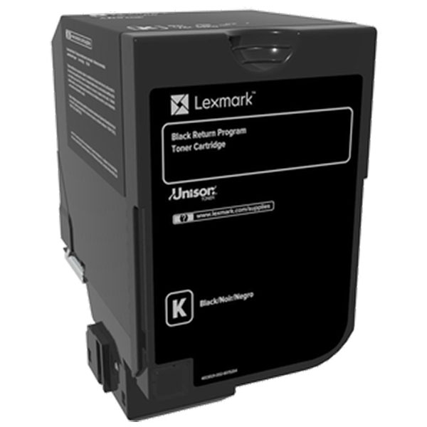 Lexmark CS720, CS725, CX725 Black Return Program Toner Cartridge for US Government (3,000 Yield) (TAA Compliant Version of 74C10K0)