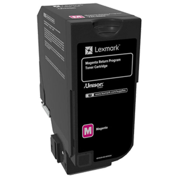 Lexmark CS720, CS725, CX725 Magenta Return Program Toner Cartridge for US Government (3,000 Yield) (TAA Compliant Version of 74C10M0)