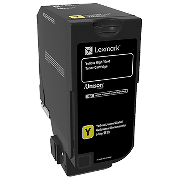 Lexmark CS725 High Yield Yellow Non-Return Program Toner Cartridge (12,000 Yield)