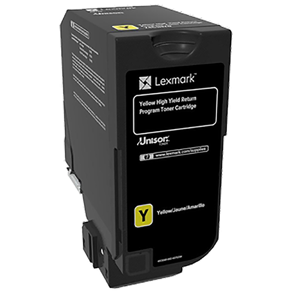 Lexmark CS725 High Yield Yellow Return Program Toner Cartridge (12,000 Yield)