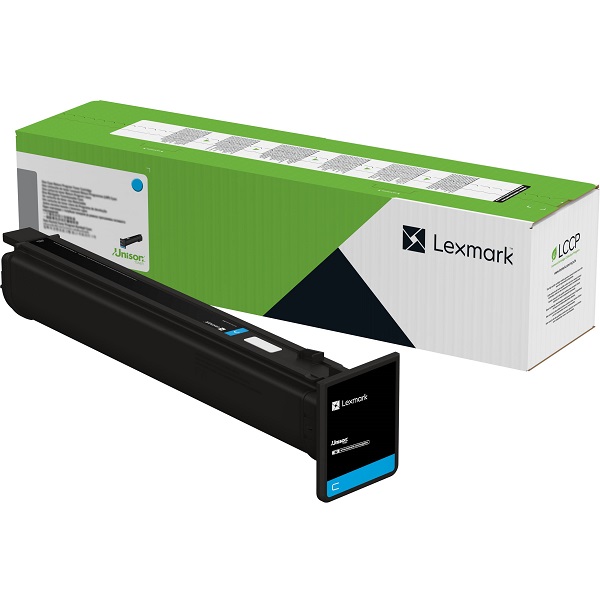 Lexmark CS963, CX961, CX962, CX963 Cyan Return Toner Cartridge (46,900 Yield)