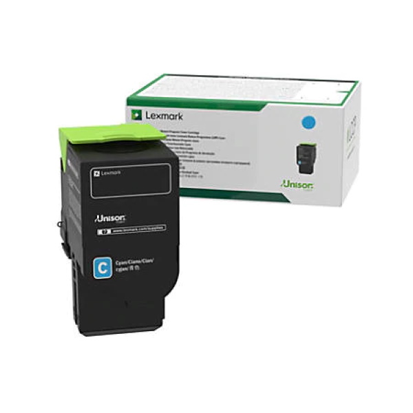 Government Lexmark CS521dn, CS622de, CX421adn, CX522ade, CX622ade, CX625ade, CX625adhe Cyan Return Program Toner Cartridge (1,400 Yield)